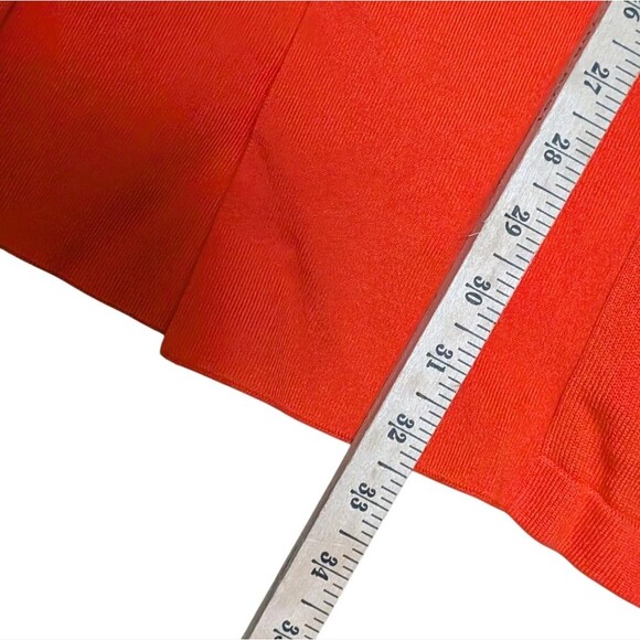 Jude Connally 100% Pima Cotton cardigan women's large orange open front pockets - Picture 5 of 10